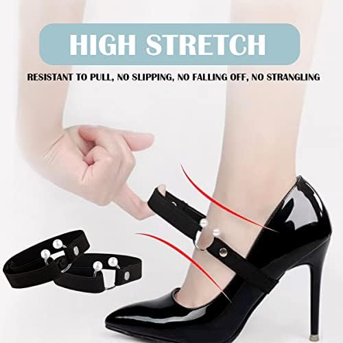 High Heel Shoe Straps with Pearl & Rhinestone Accents - Image 4