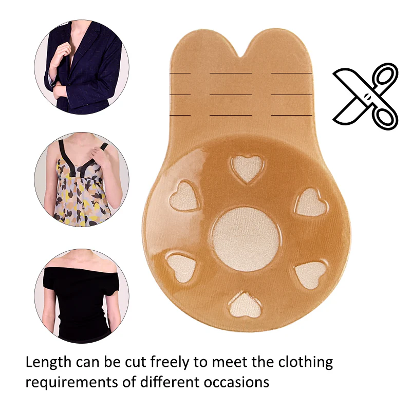 Invisible Reusable Female Breast Lift Push Up Nipple Covers - Image 4