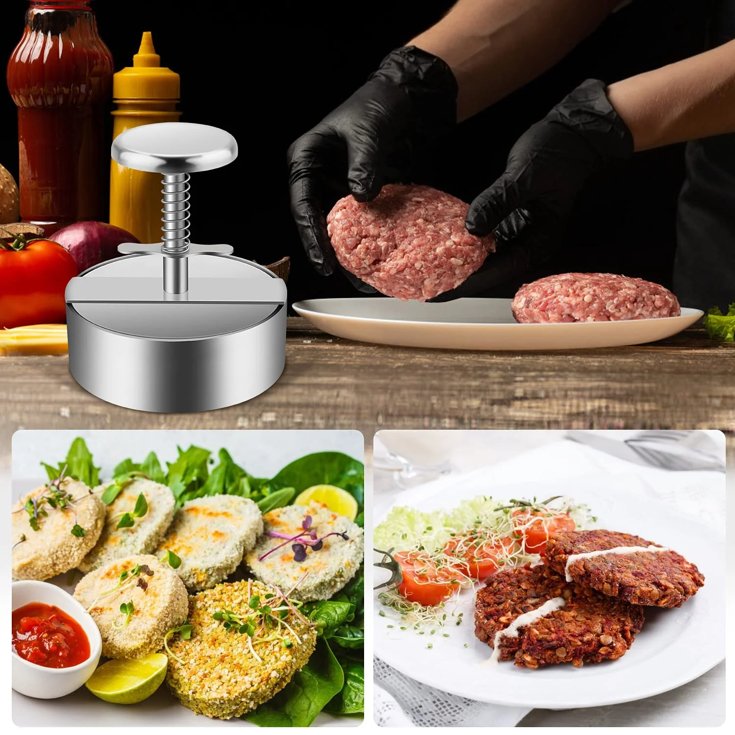 Kitchen Meat Press Hamburger Patty Maker - Image 3