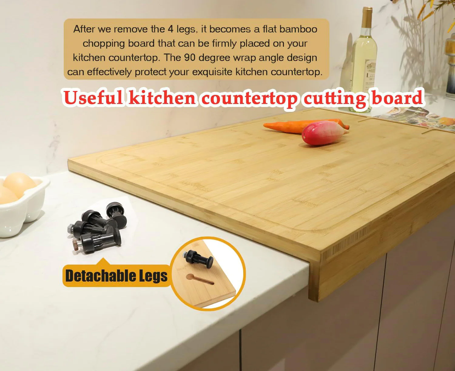 Pure Wooden Chopping Board And Stovetop Cover