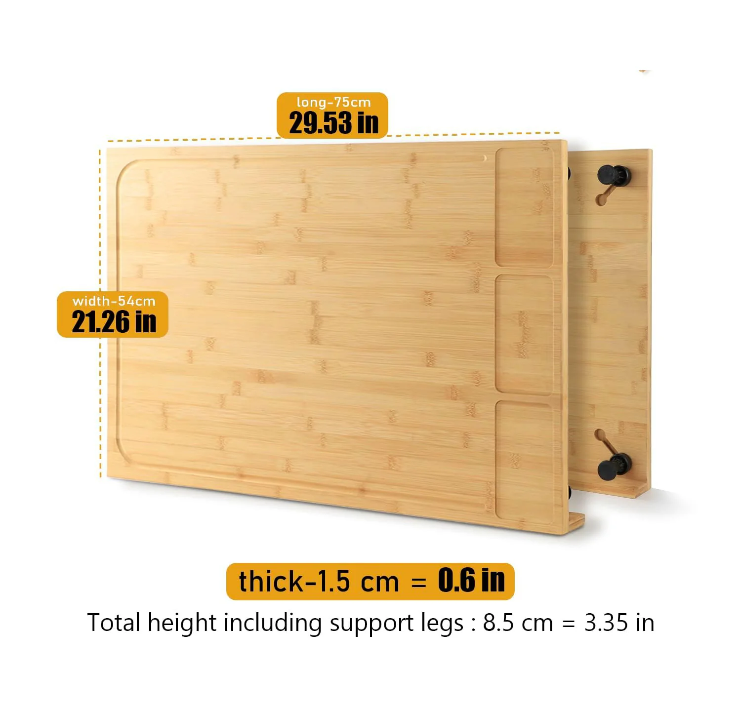 Pure Wooden Chopping Board And Stovetop Cover - Image 6