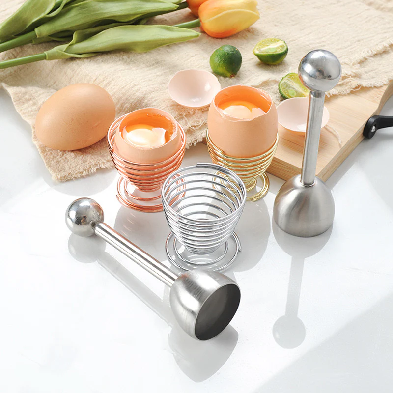 Kitchen Stainless Steel Egg Topper - Image 2