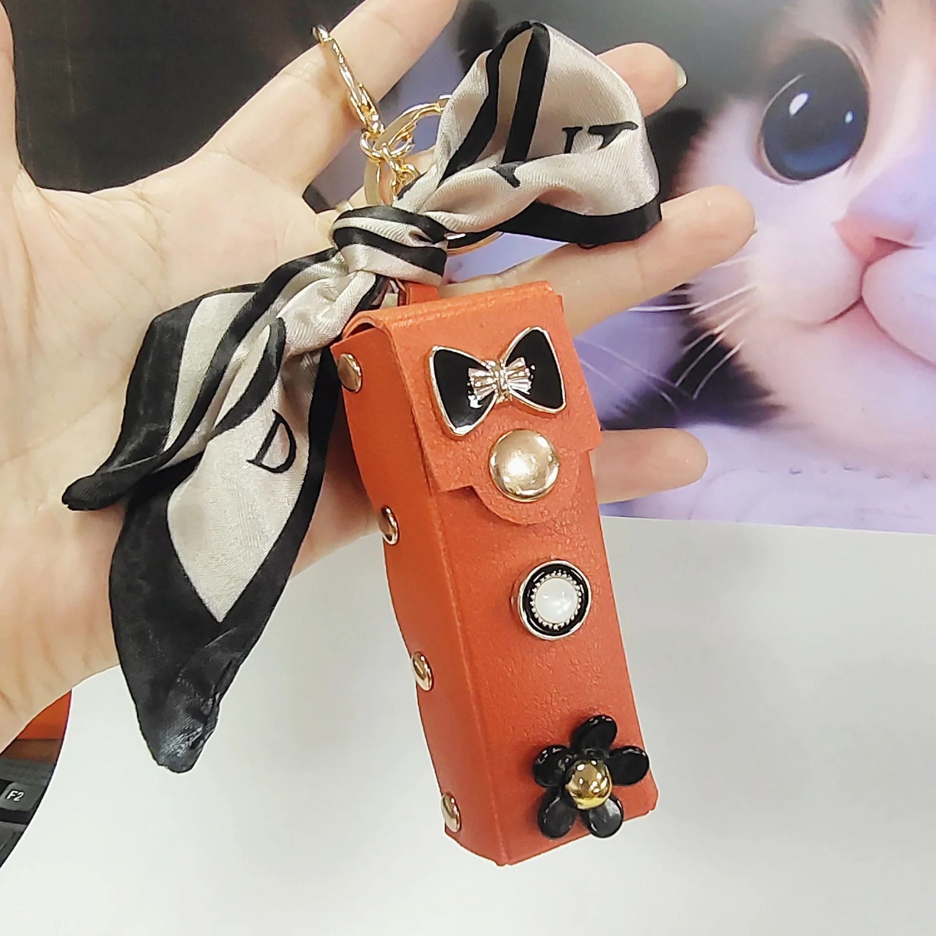 Korean Mini Lip Pouch Keychain - Image 5