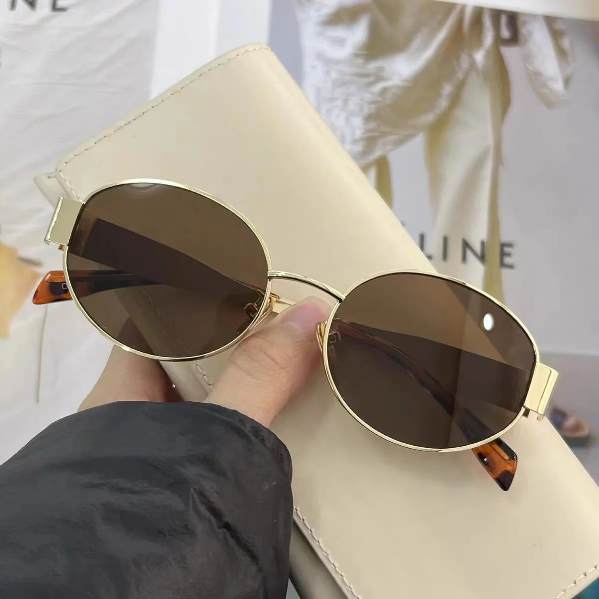 Ladies Fashion Oval Sunglasses - Image 5