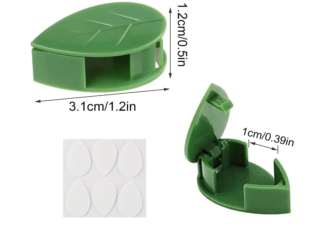Leaf-Shaped Plant Climbing Wall Fixture Clips - Image 7