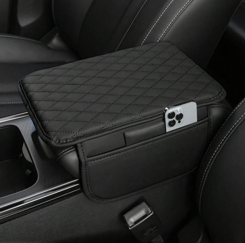 Leather Car Armrest Cover
