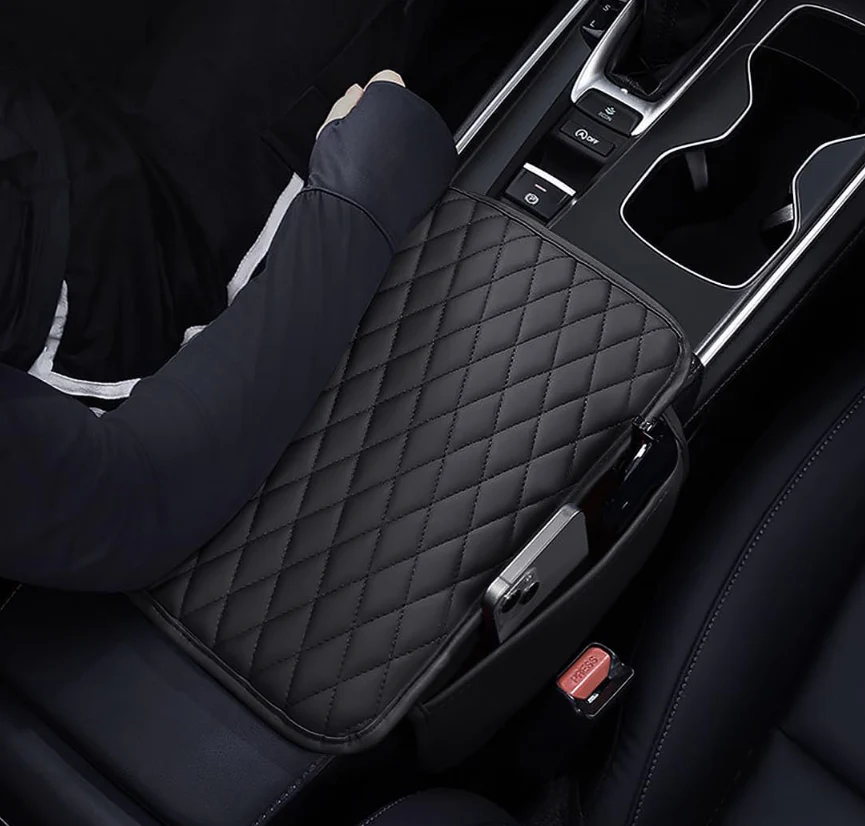 Leather Car Armrest Cover - Image 3