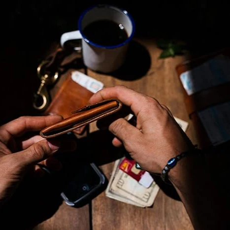 Slim Leather Wallet - Image 3