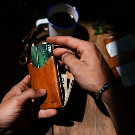 Slim Leather Wallet - Image 4