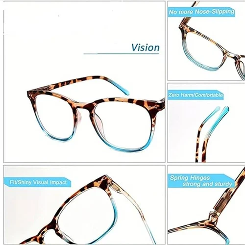 Leopard Print Gradient Reading Glasses - Image 3