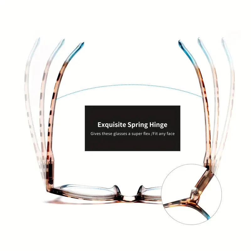 Leopard Print Gradient Reading Glasses - Image 4