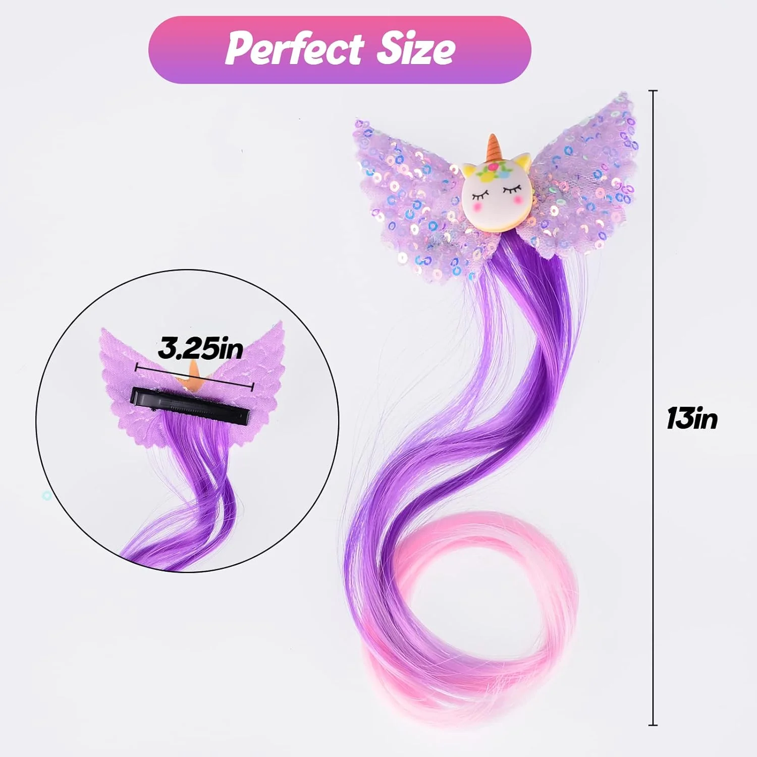 Little World Curly Hair Clips for Girls ( Pair) - Image 6