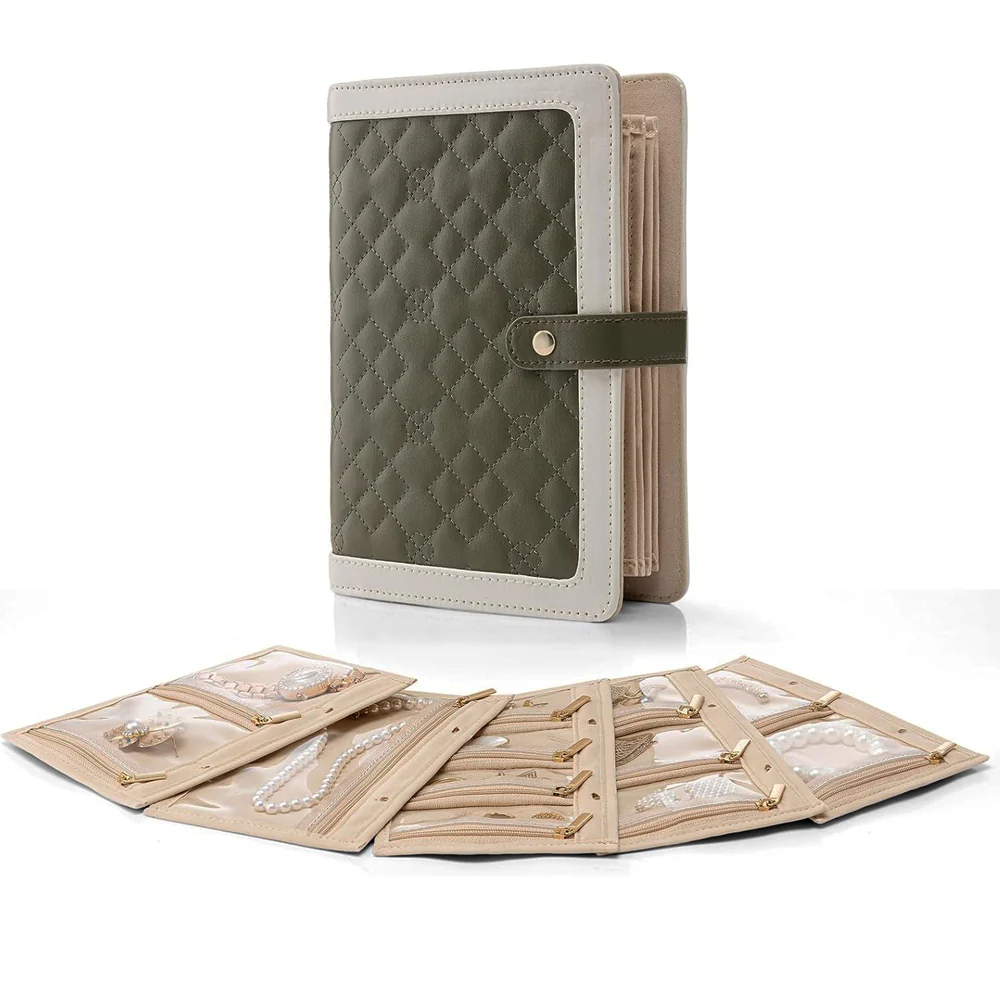 Luxury Portable Jewelry Storage Book
