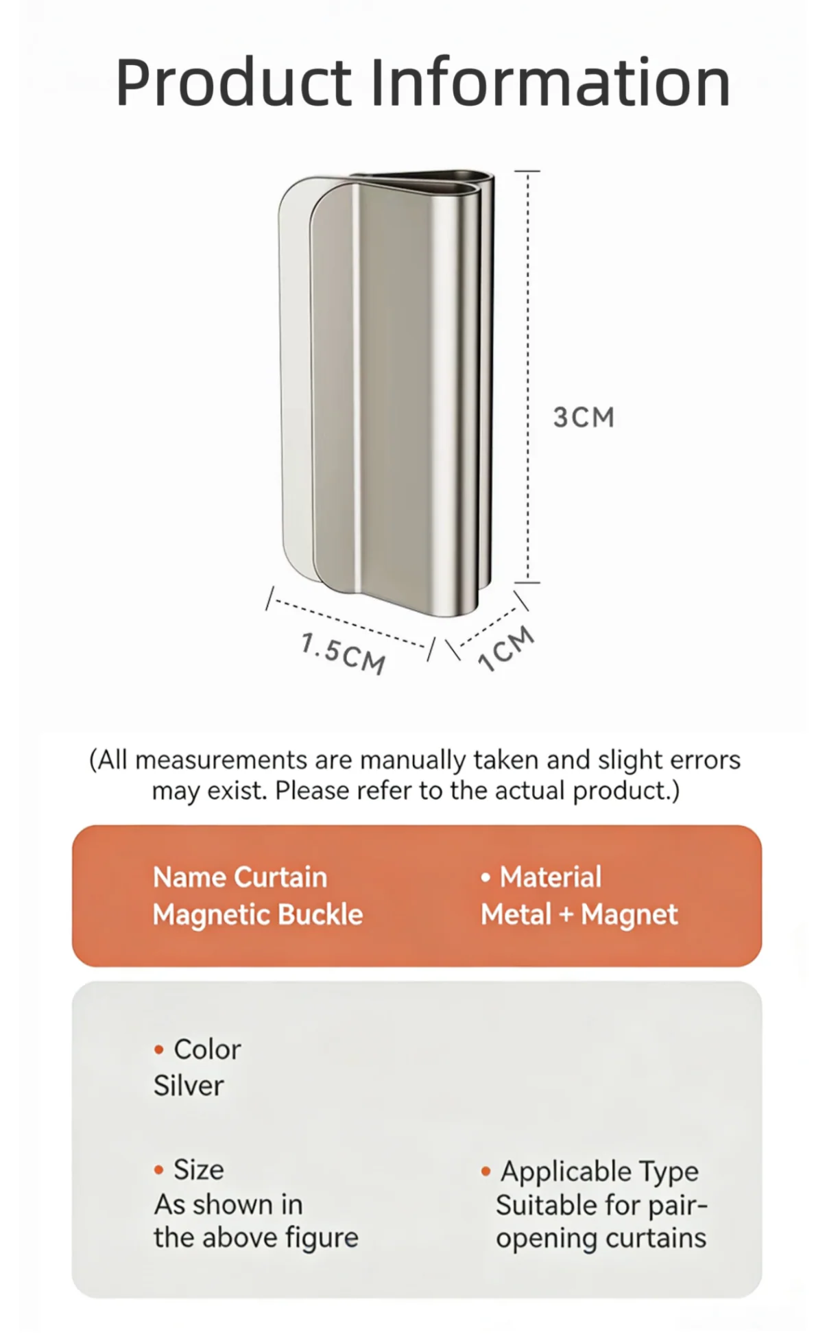 Magnetic Curtain Buckles - Image 7