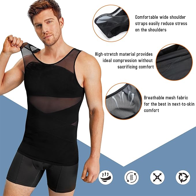 Men’s Compression Shirt Body Shaper - Image 6