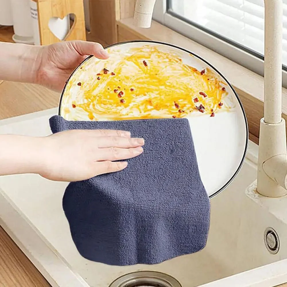 10Pcs Microfiber Cleaning Cloth Thickened Magic Wipe Home Kitchen - Image 2