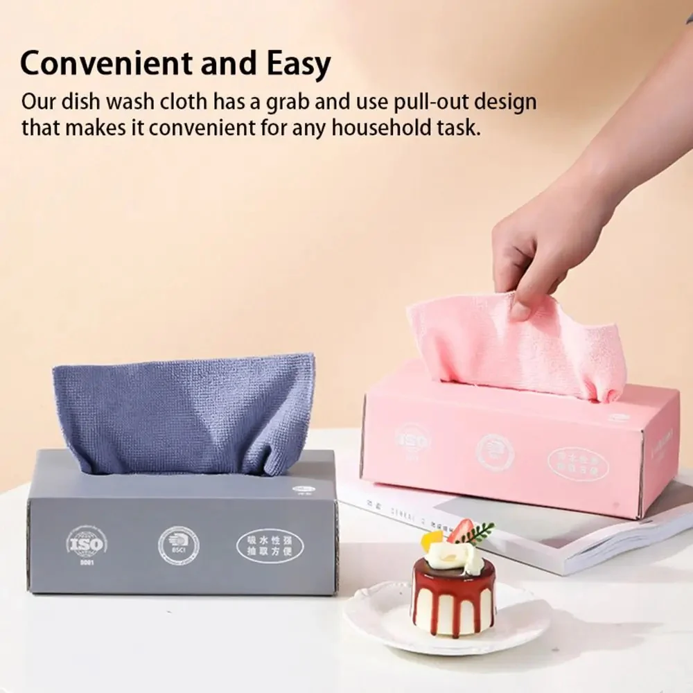 10Pcs Microfiber Cleaning Cloth Thickened Magic Wipe Home Kitchen - Image 3