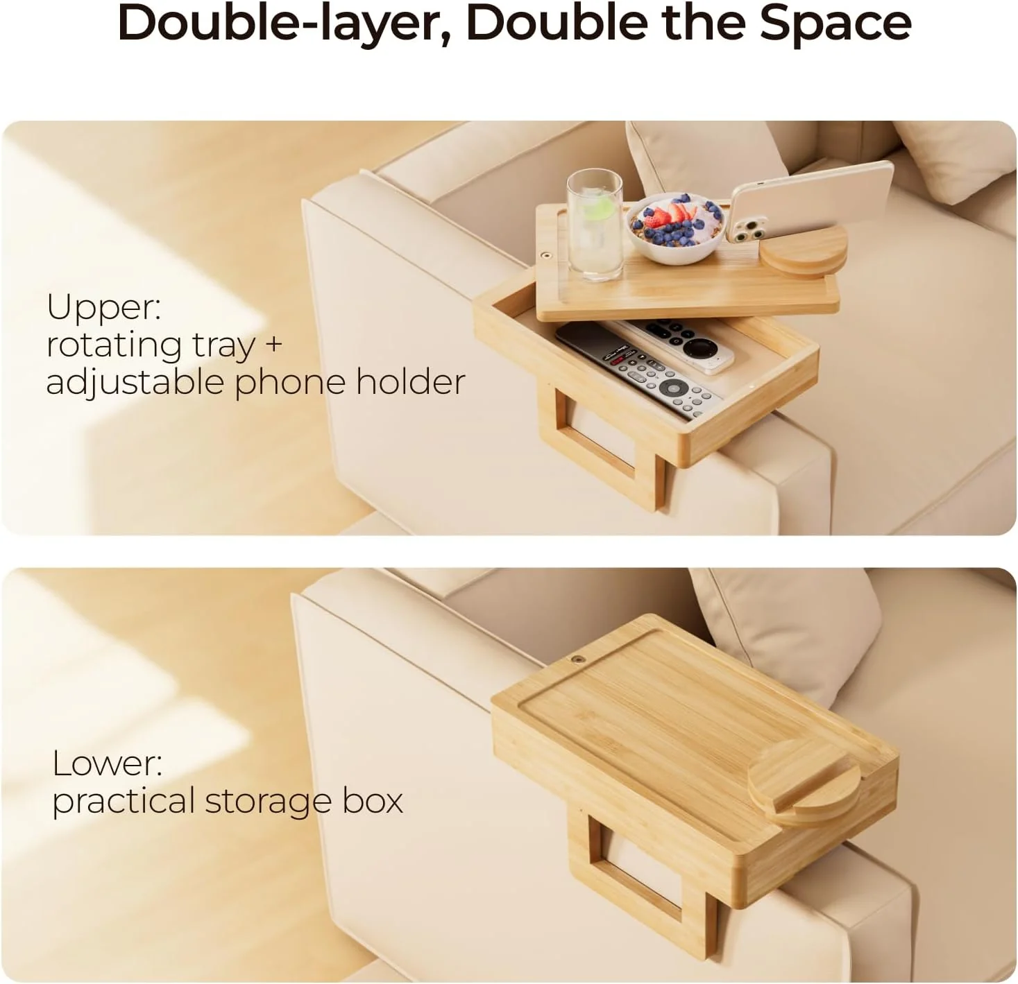 Mini Couch Arm Table - Image 3