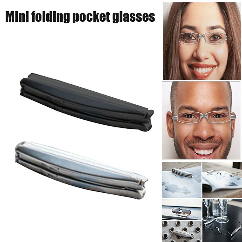 stainless steel Mini Folding Pocket Reading Glasses - Image 3