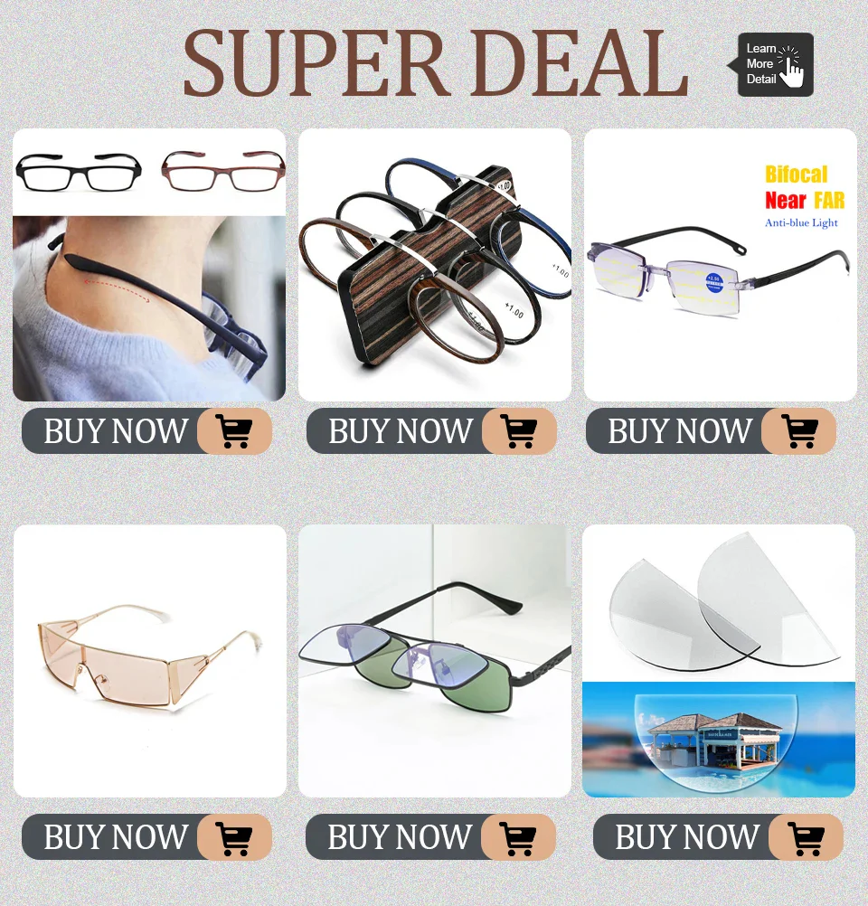 stainless steel Mini Folding Pocket Reading Glasses - Image 5