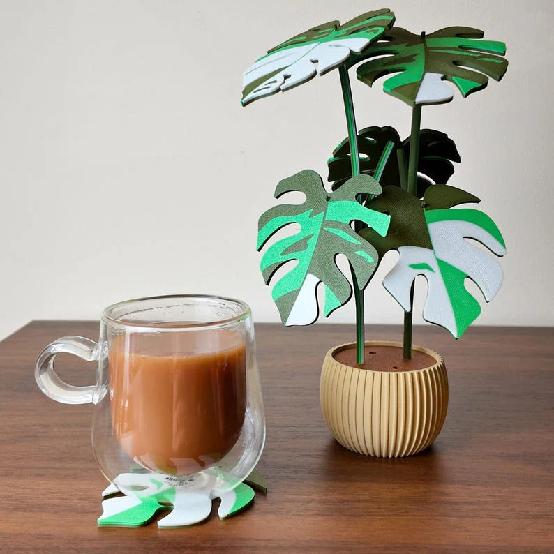 Monstera Coaster Magnetic Plants - Image 5