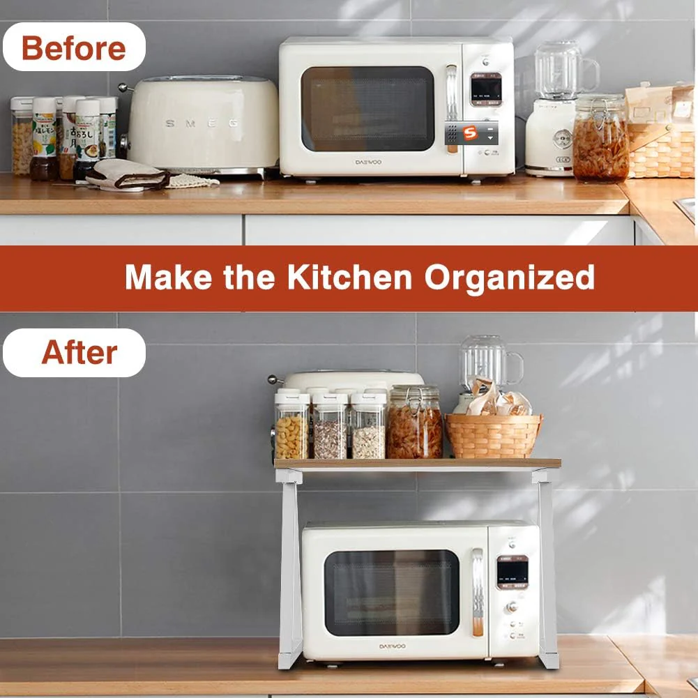Multi-Functional 2-Layer Microwave Overhead Rack - Image 5
