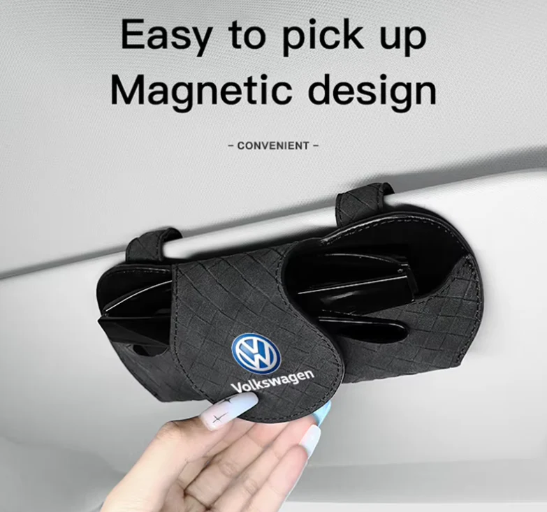 Multifunction Car Sunglasses Storage Box Case - Image 3
