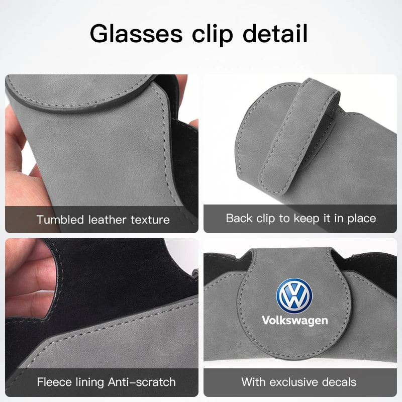 Multifunction Car Sunglasses Storage Box Case - Image 5