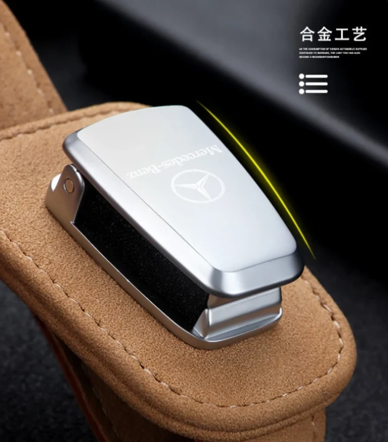 Multifunctional Leather Glasses Clip Case - Image 4