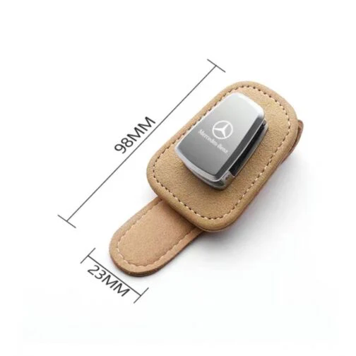 Multifunctional Leather Glasses Clip Case - Image 6