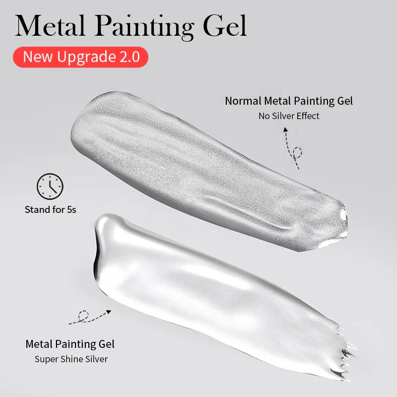 Nail Shine Metallic Gel Polish - Image 5