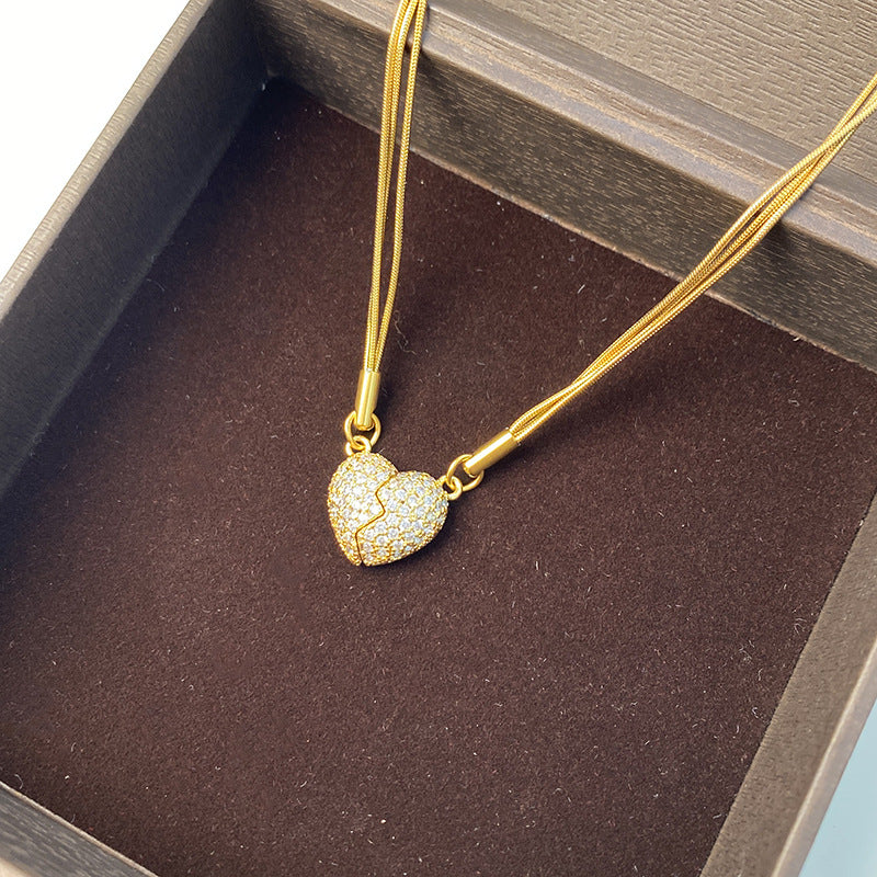 New Unique Magnetic Love Necklace Diamond - Image 6