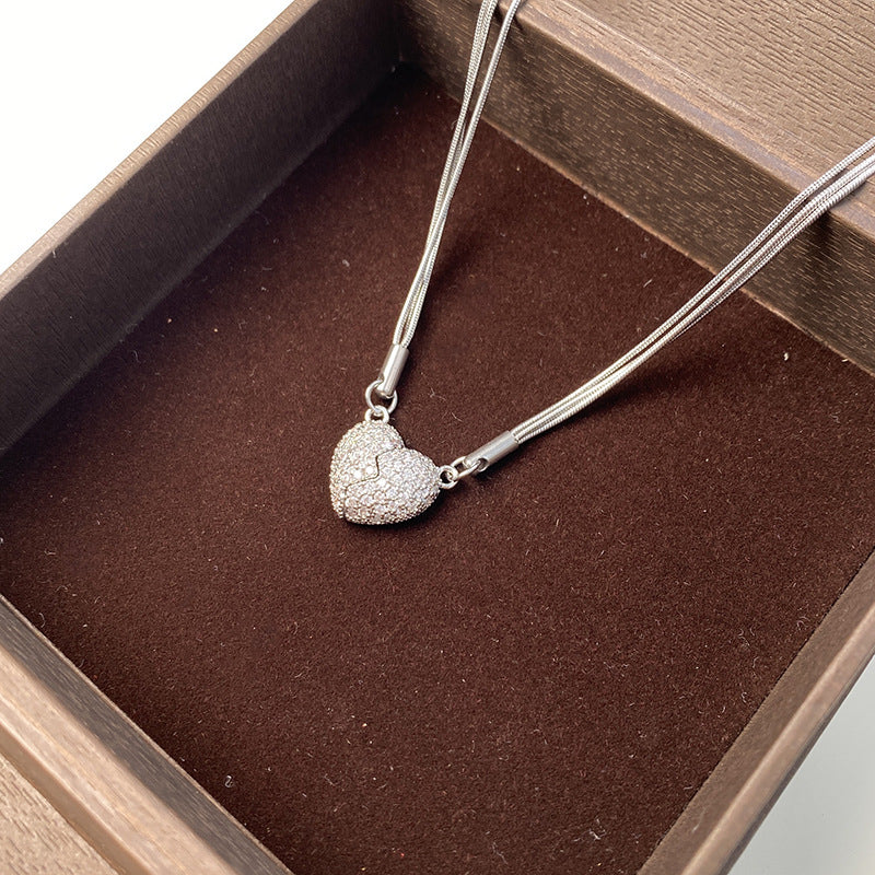 New Unique Magnetic Love Necklace Diamond - Image 7