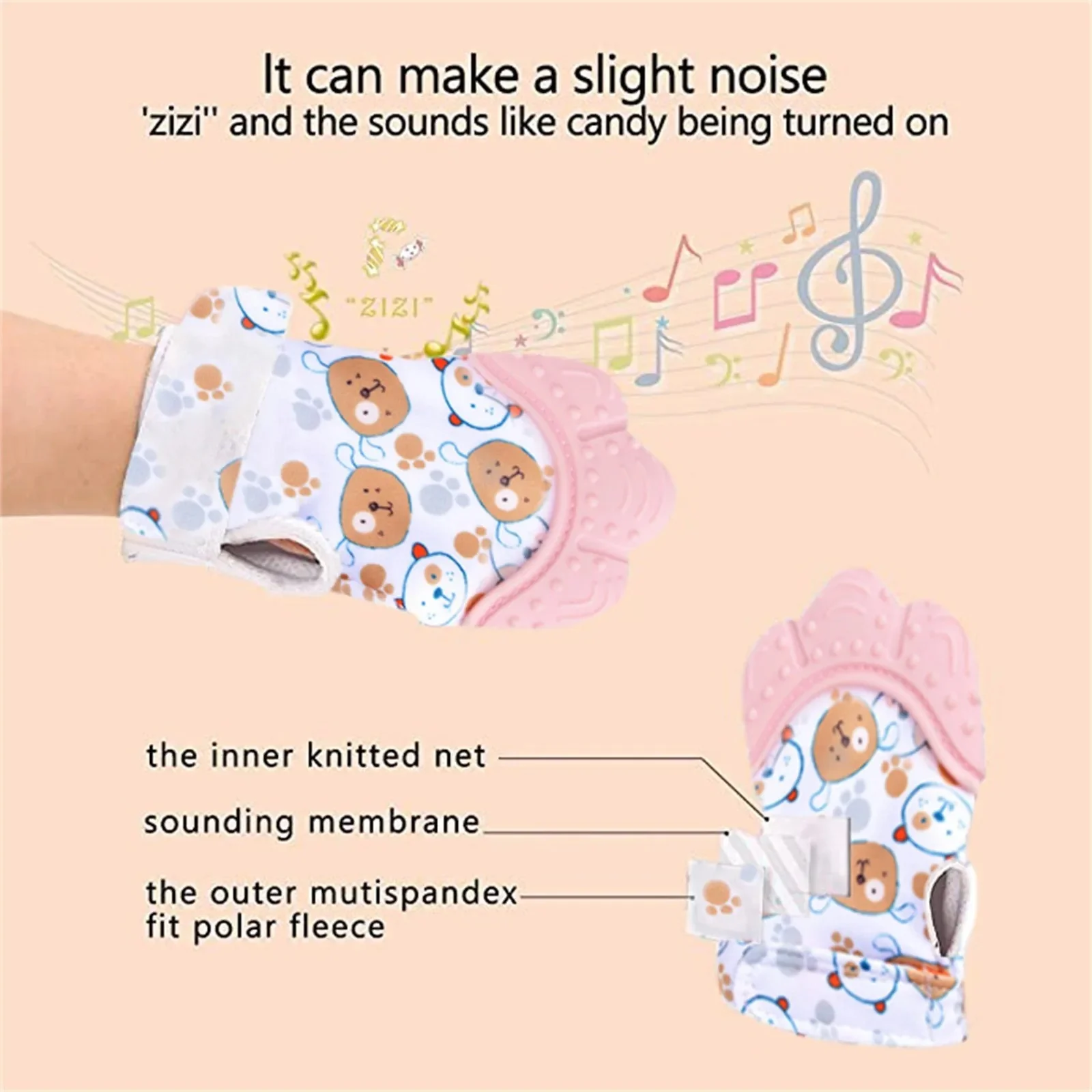 Newborns Baby Silicone Molar Teether Gloves - Image 4