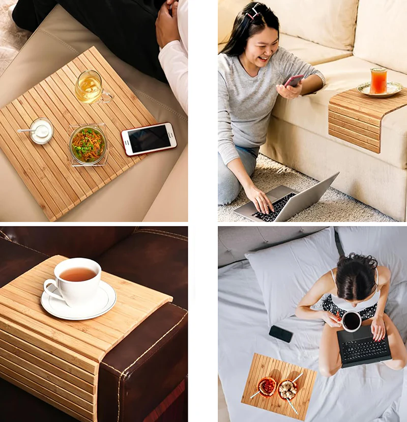 Non-Slip Couch Armrest Organizer & Multipurpose Table Mat - Image 4