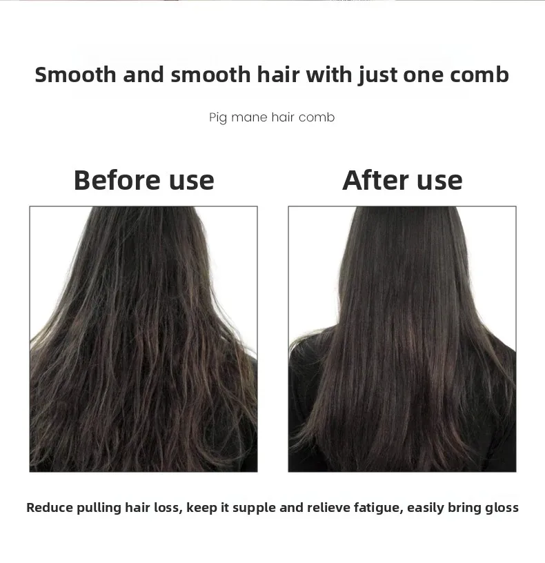 Portable Bristle Fluffy Styling Volumizing Hair Brush - Image 3