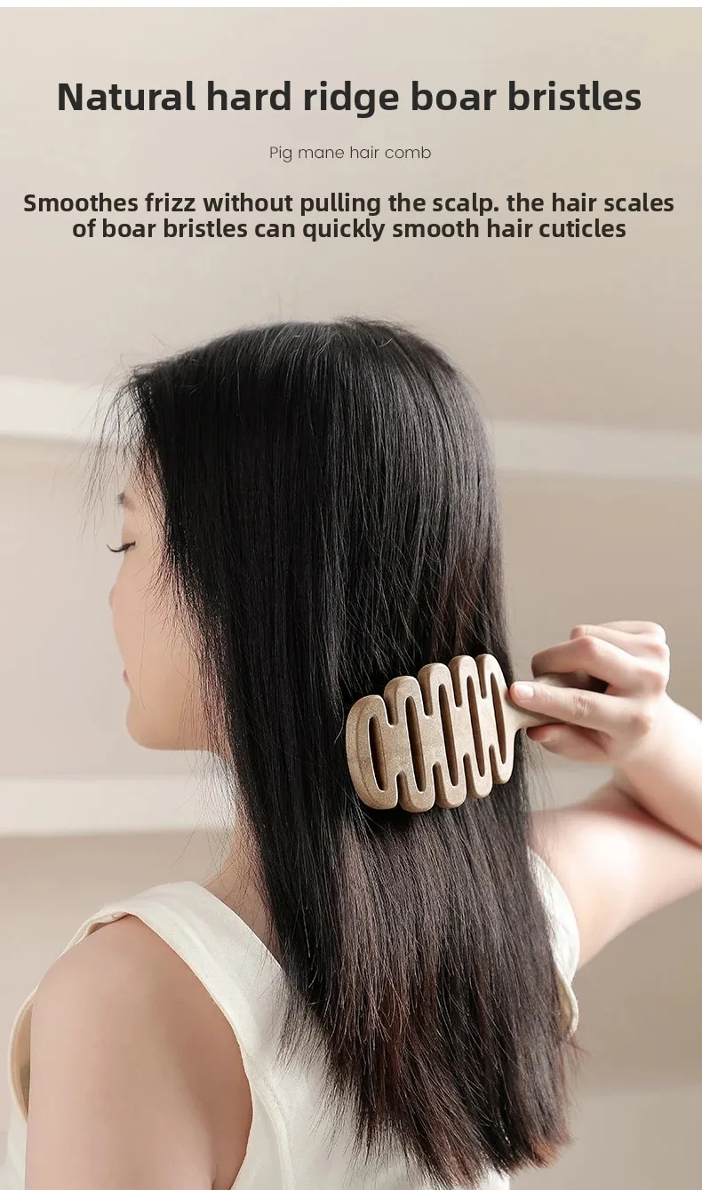 Portable Bristle Fluffy Styling Volumizing Hair Brush - Image 5