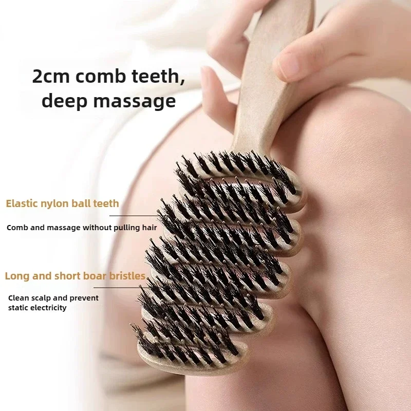 Portable Bristle Fluffy Styling Volumizing Hair Brush - Image 6