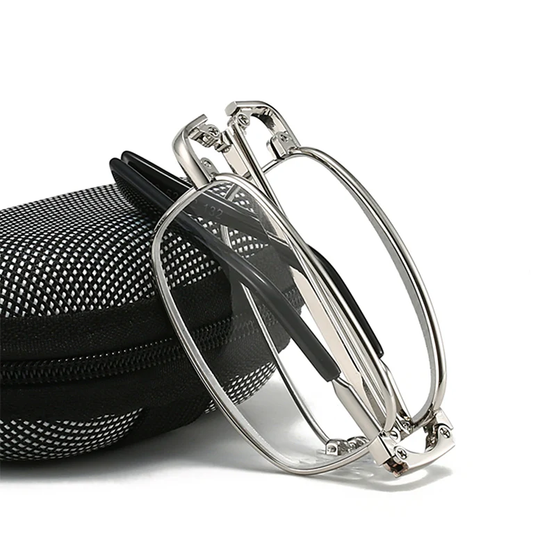 Portable Folding Metal Reading Glasses