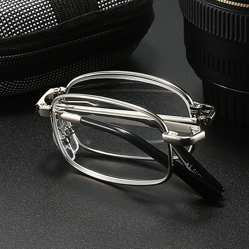 Portable Folding Metal Reading Glasses - Image 2