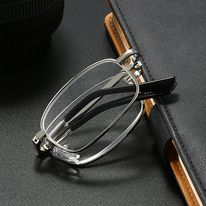 Portable Folding Metal Reading Glasses - Image 3