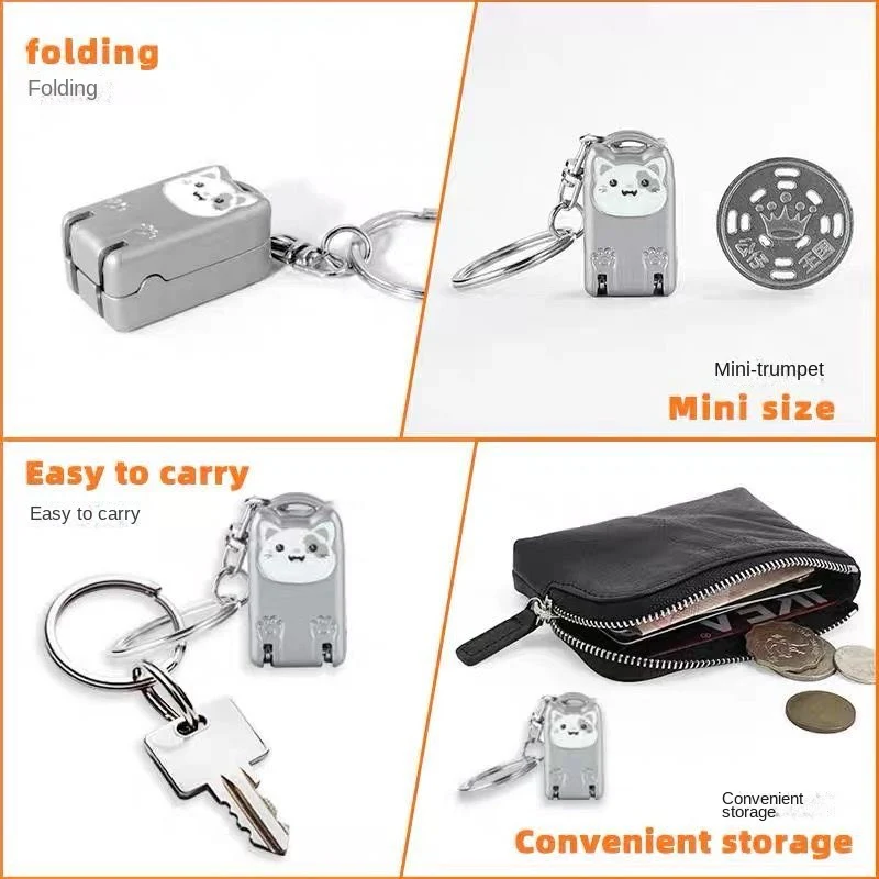 Portable Folding Stainless Steel Nail Clippers with Mini Keychain - Image 4