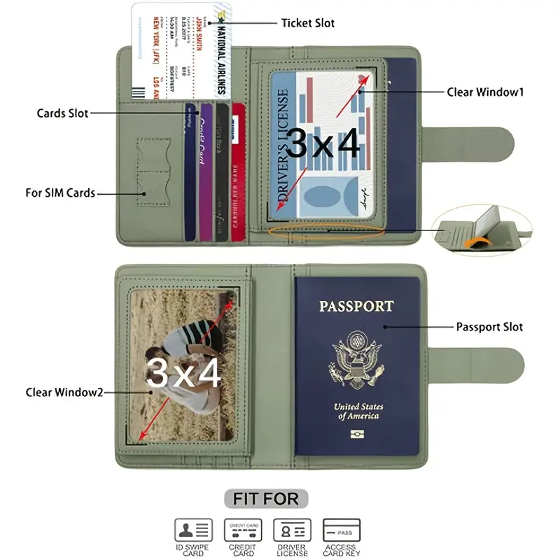 Portable travel passport Cover - Image 5