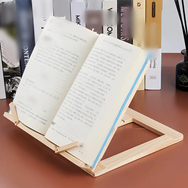 Portable Wood Bookends Stand - Image 3