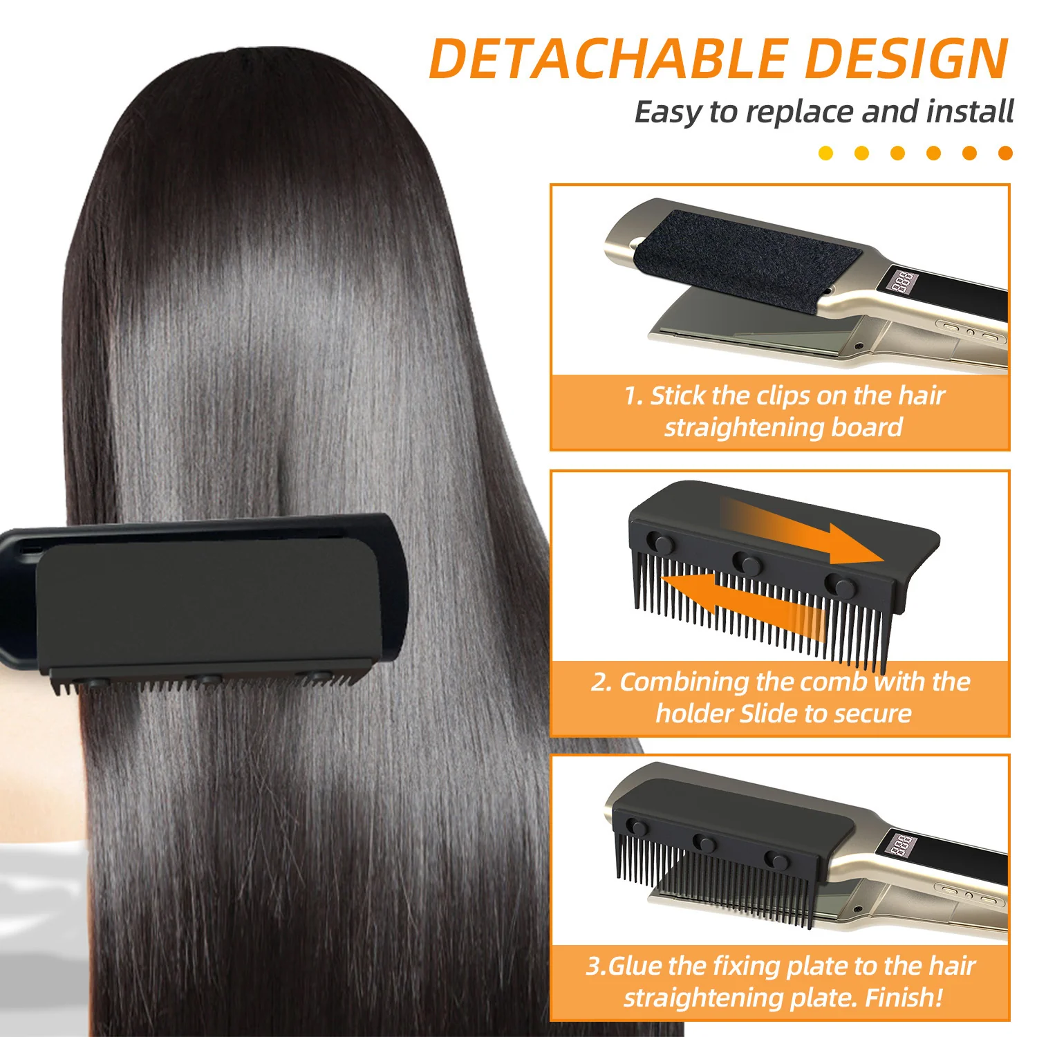 Removable Straight Hair Comb - Image 3