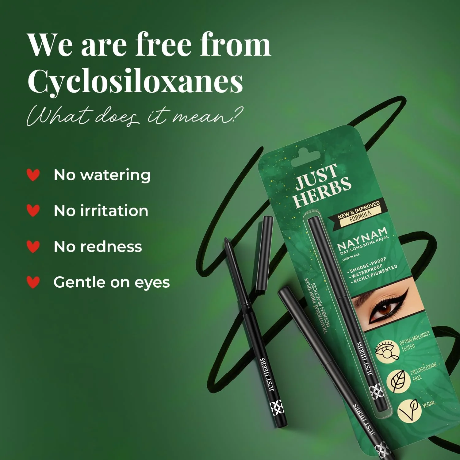 Retractable 2-in-1 Herbal Eyeliner + Kajal - Image 7