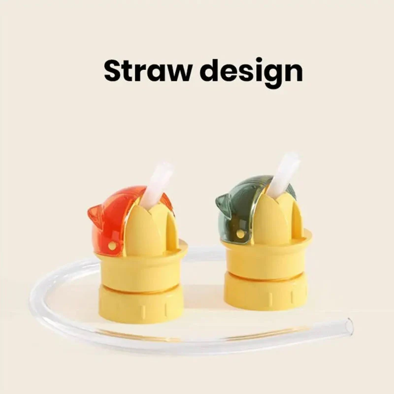 Reusable children beverage water bottle straw lid - Image 4