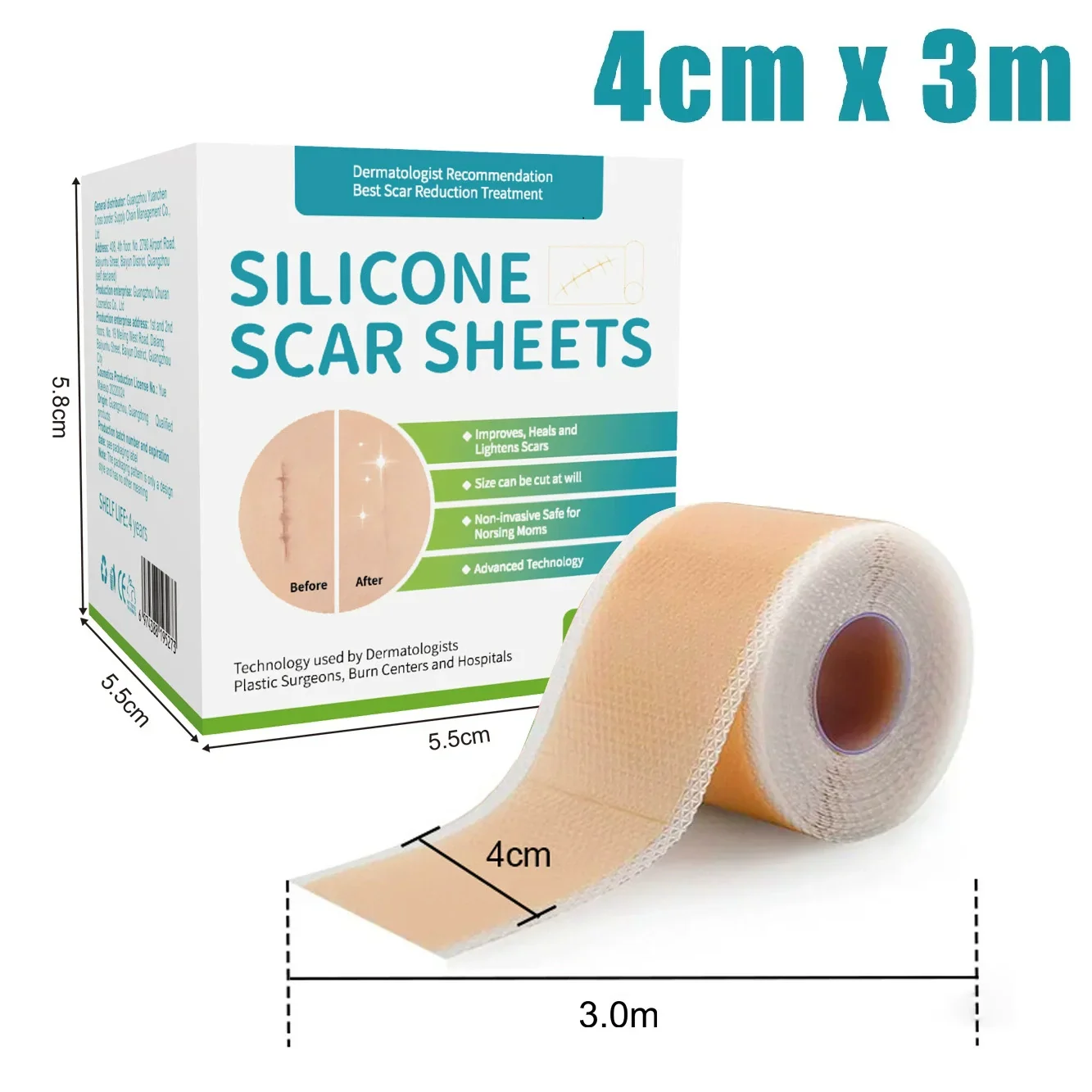 Reusable Medical-Grade Silicone Scar Strips Roll - Image 6