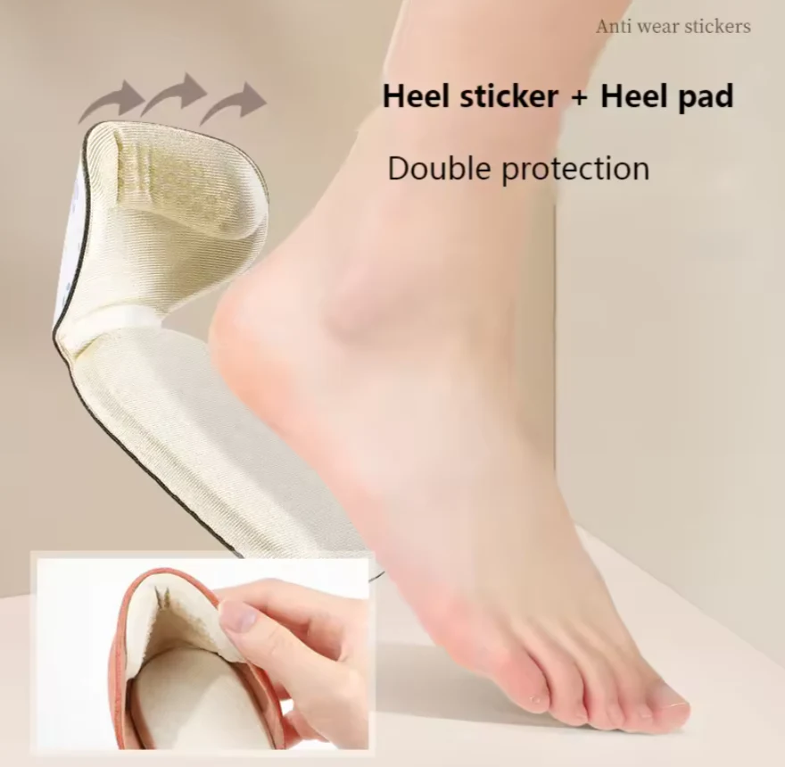 Reusable T-Shaped Sponge Heel Grips for Women Shoes - Image 2