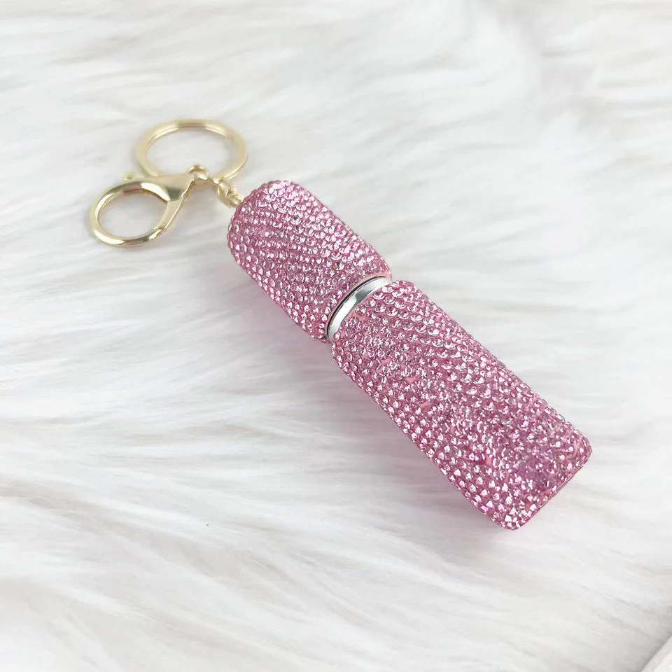 Rhinestone Perfume Bottle Keychains - Image 6